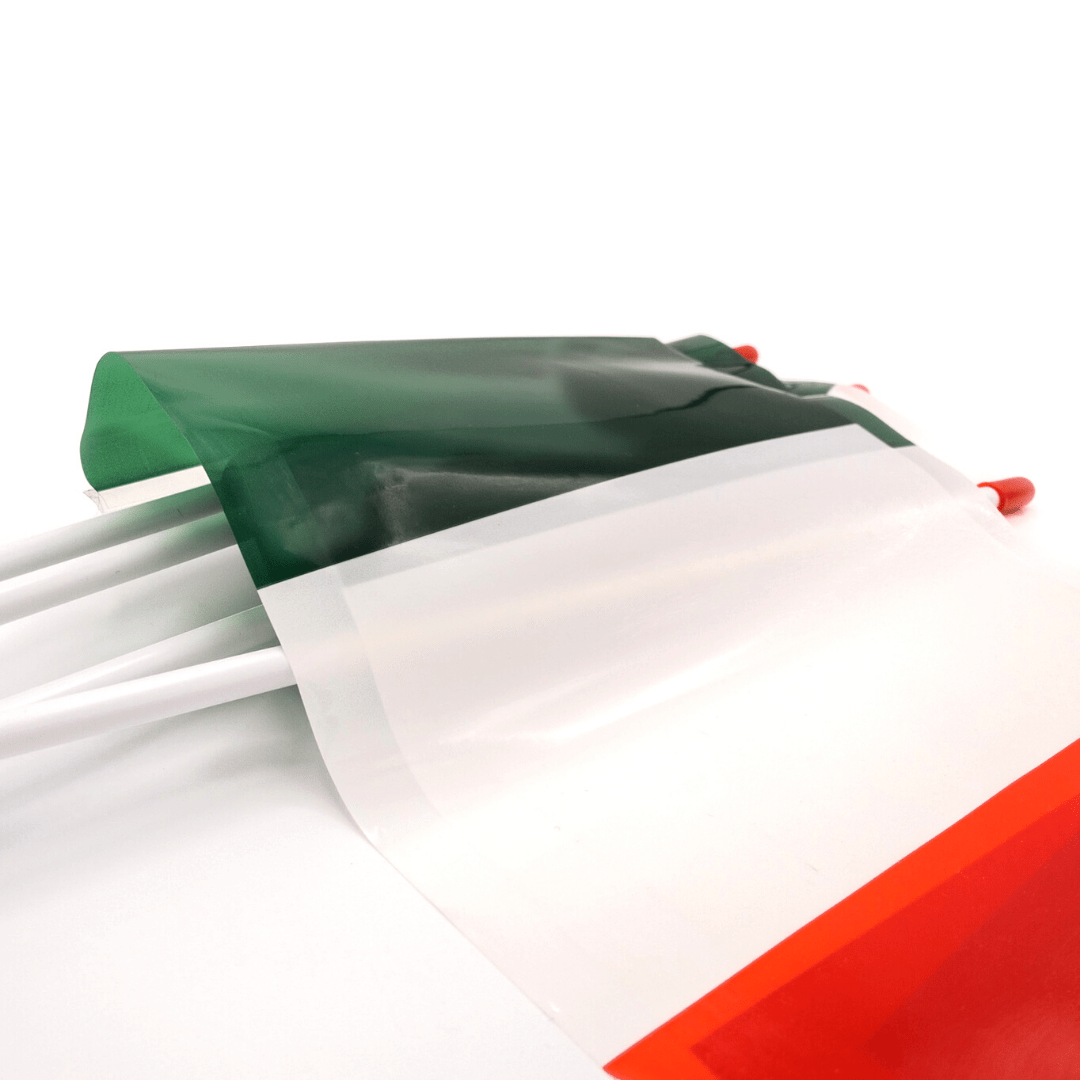 Bandierine Italia in plastica con astina (pacco da 10)