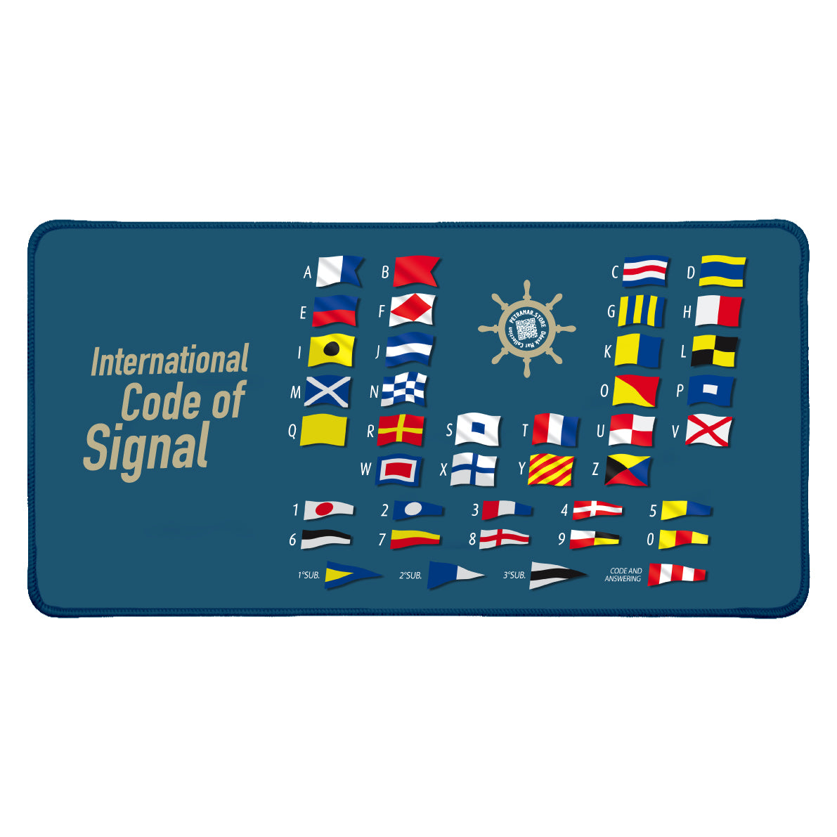 International Code of Signal - Desk Mat Nautical