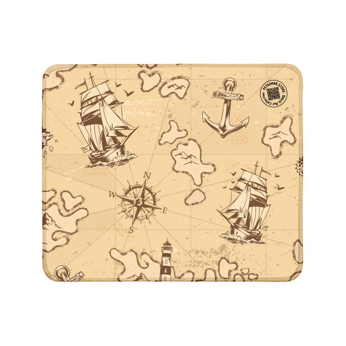 Old Map - Desk Mat Nautical