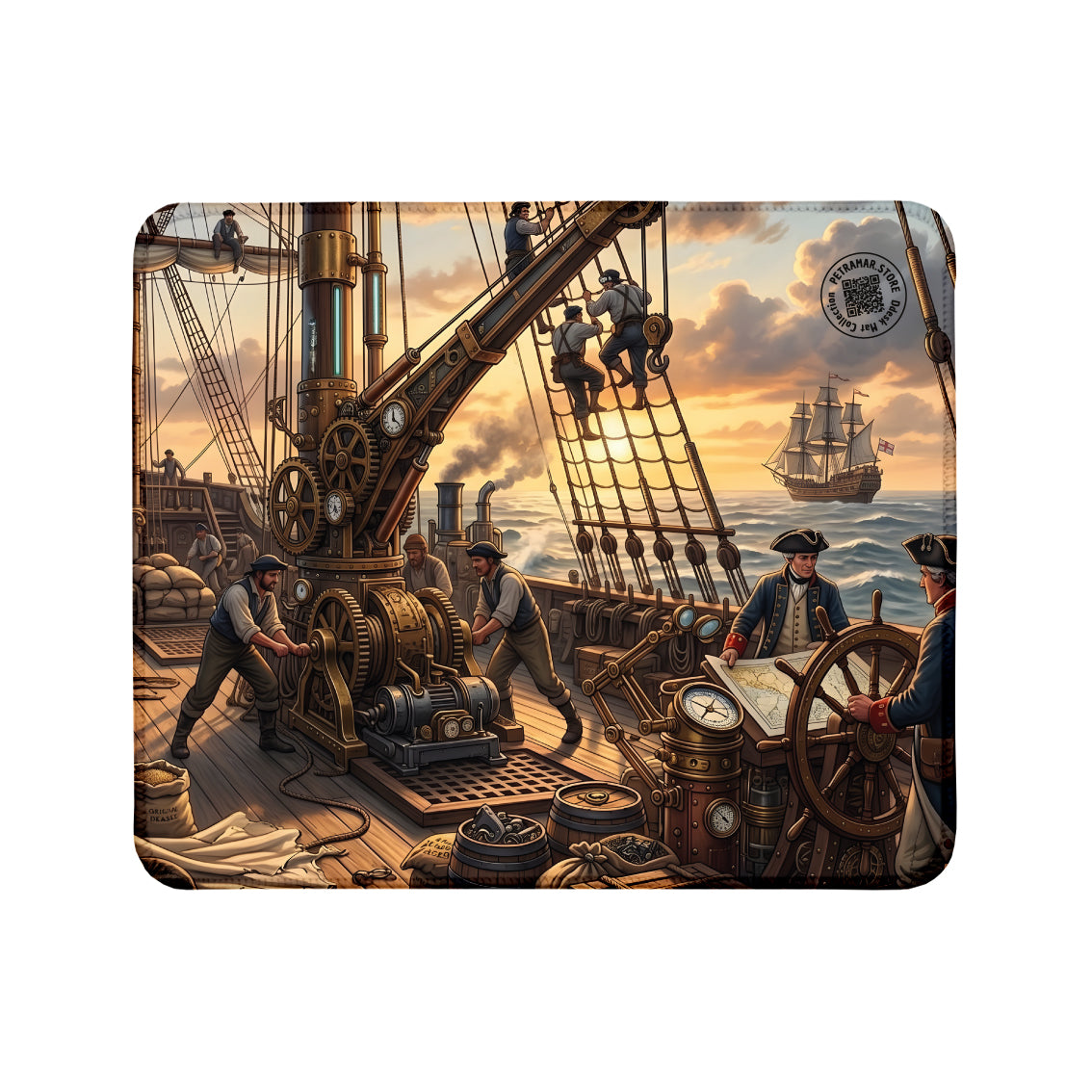 Steampunk Ship - Desk Mat Fantasy