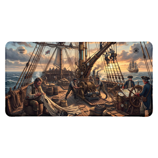 Steampunk Ship - Desk Mat Fantasy