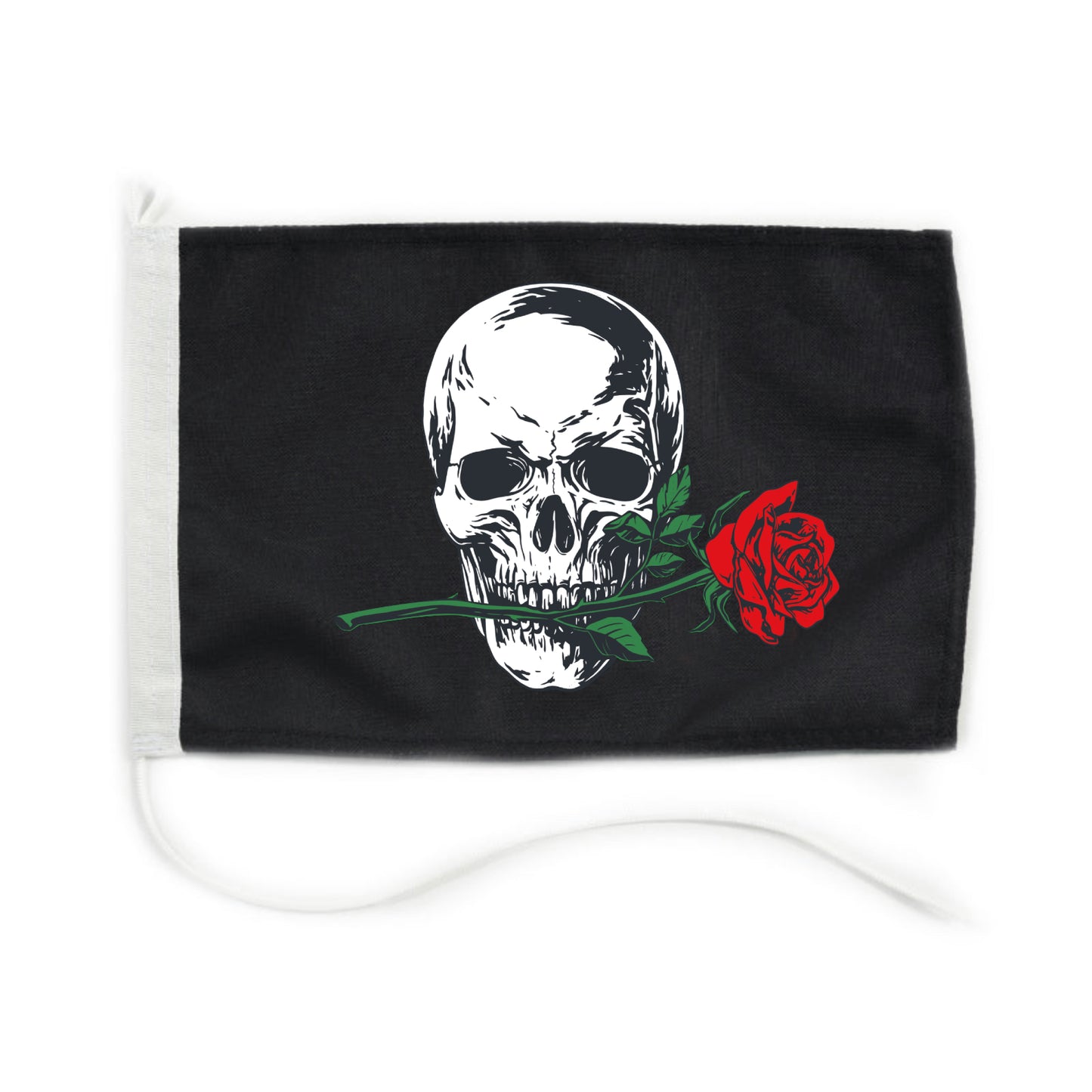 Bannière fantaisie "Crâne avec Rose"