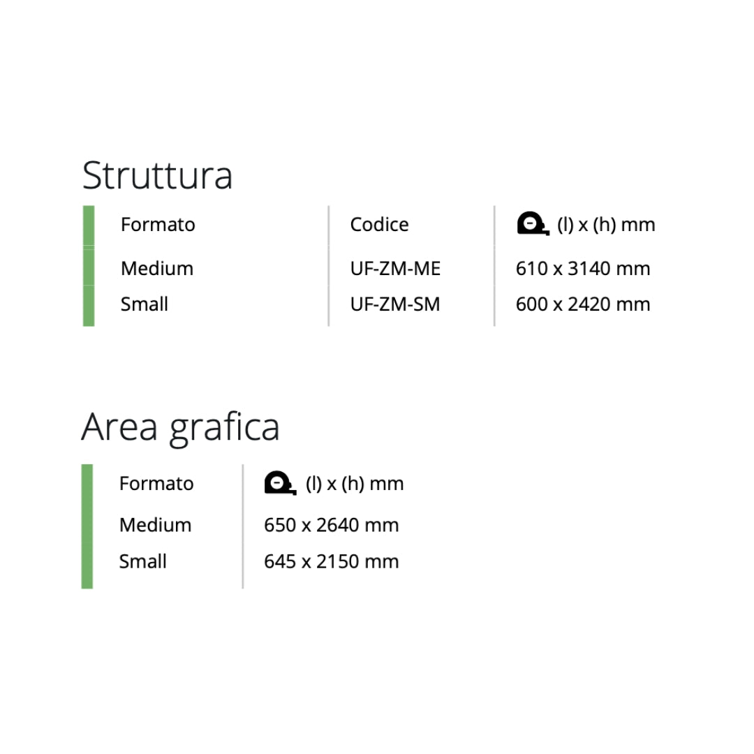 Bandiera a vela BIFACCIALE (con asta)
