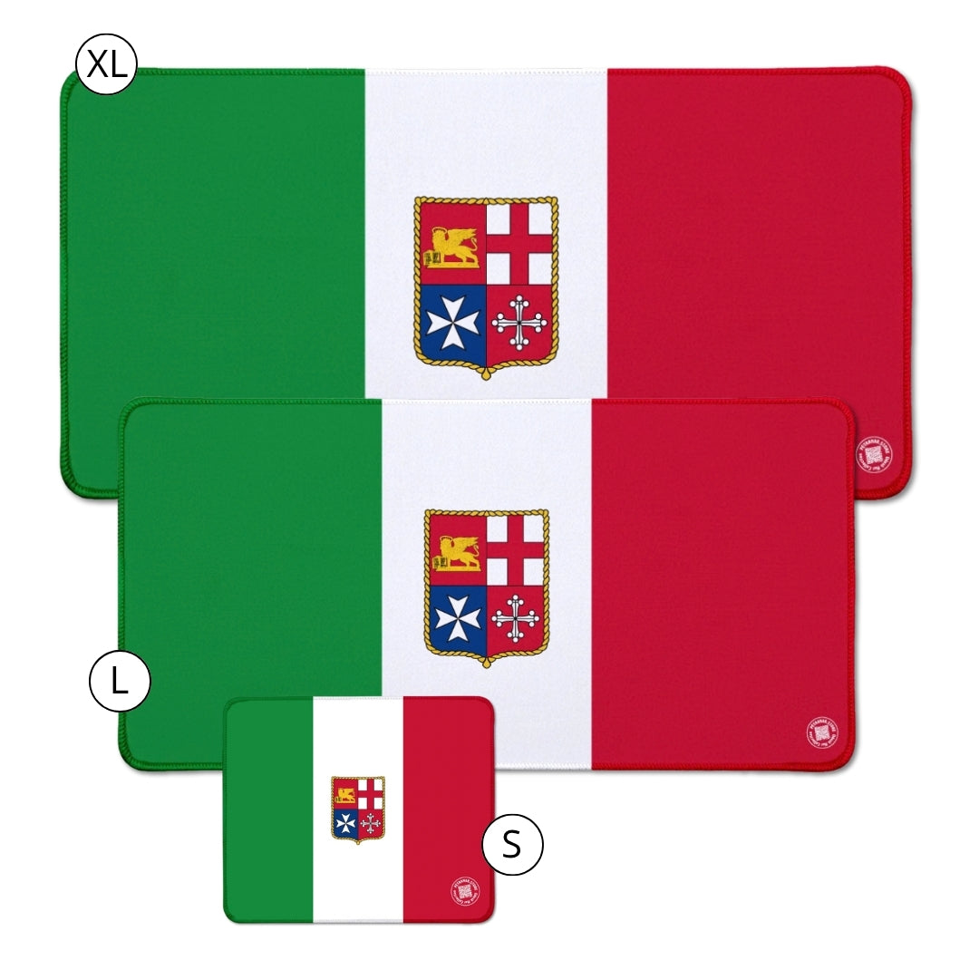 tappetino per la bandiera dell'italia mercantile