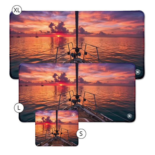 tappetino per il mouse con tramonto