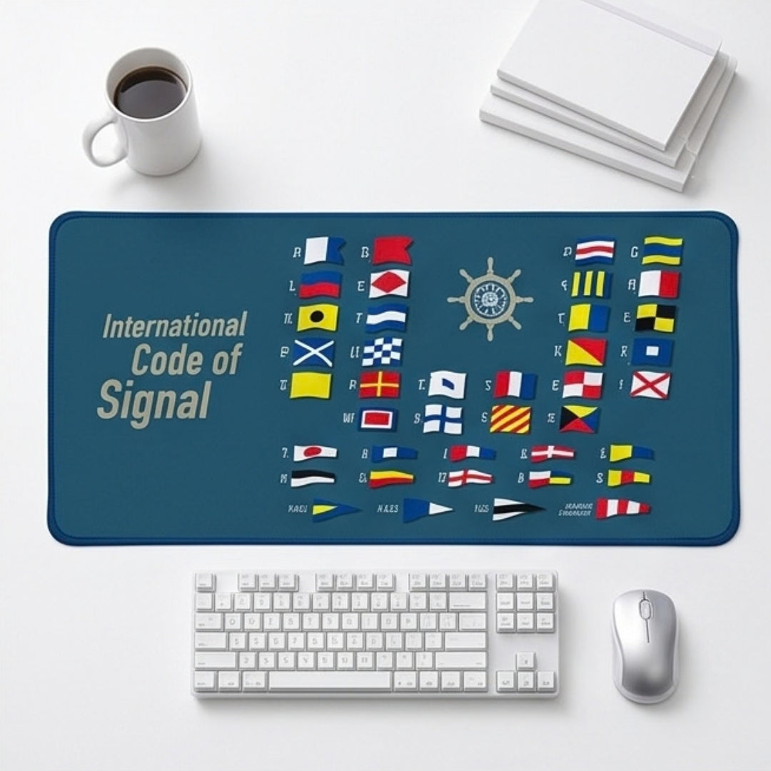 International Code of Signal - Desk Mat Nautical