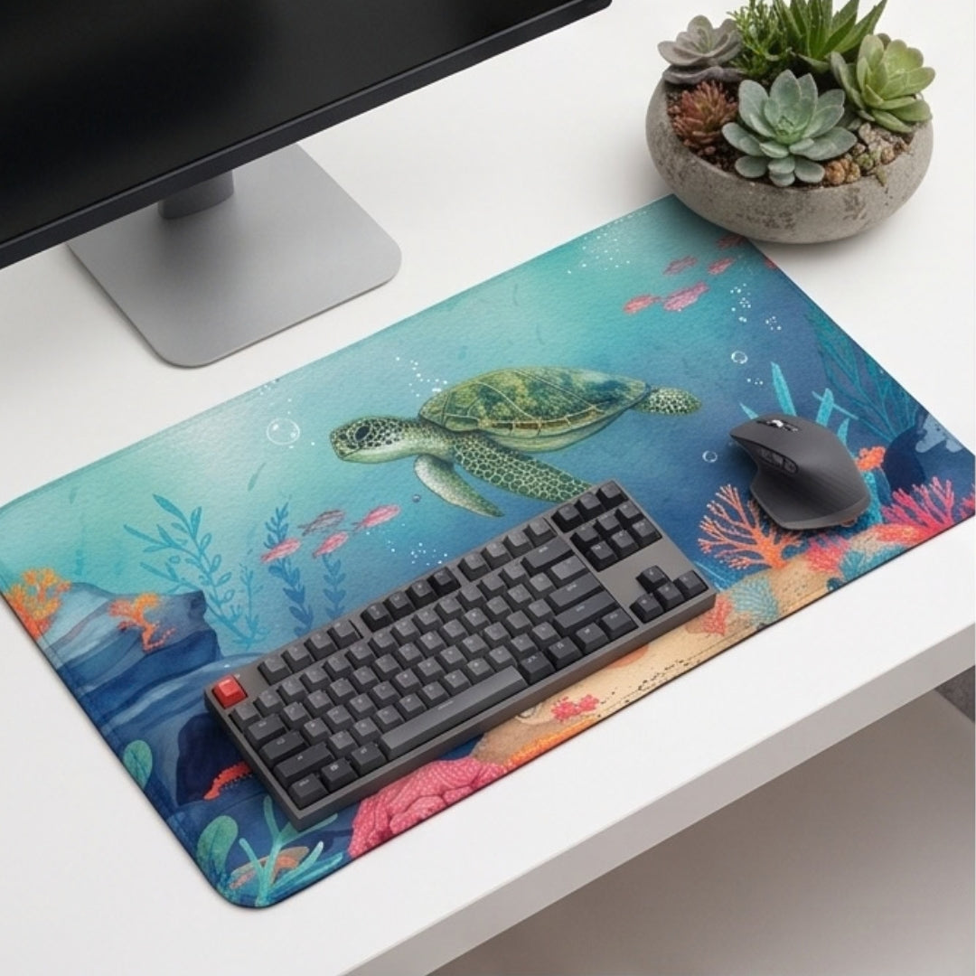 Turtle - Desk Mat Ocean