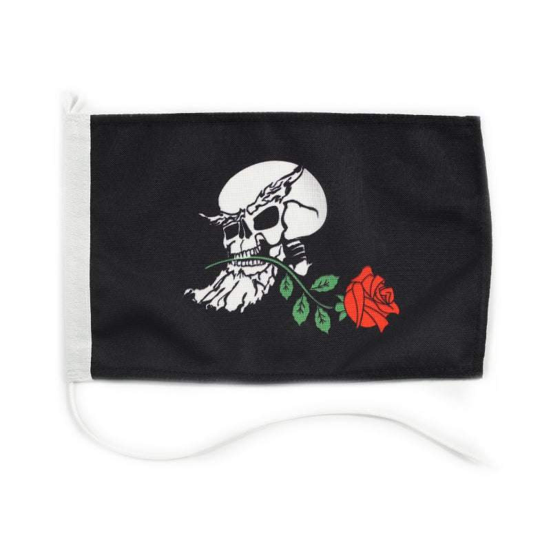 Bandiera di fantasia "Teschio con Rosa"