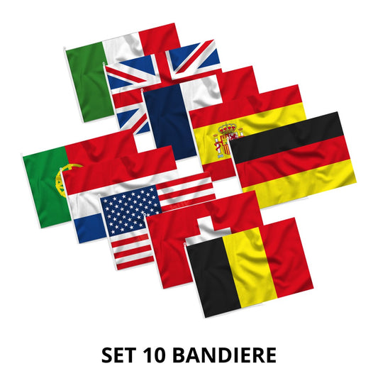 Set di 10 bandiere