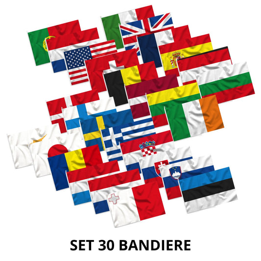 Set di 30 bandiere