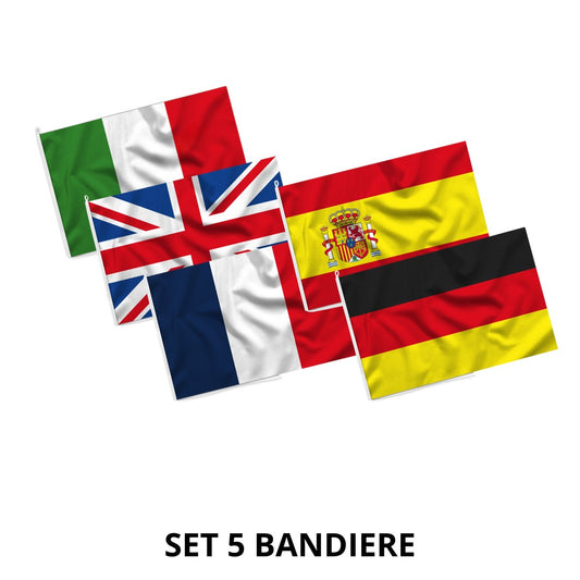 Set di 5 bandiere