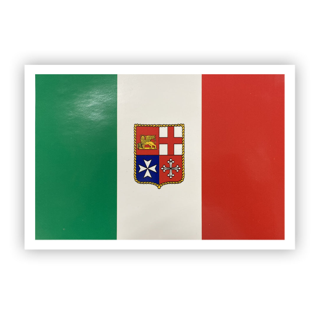 Adesivo bandiera Italia Mercantile