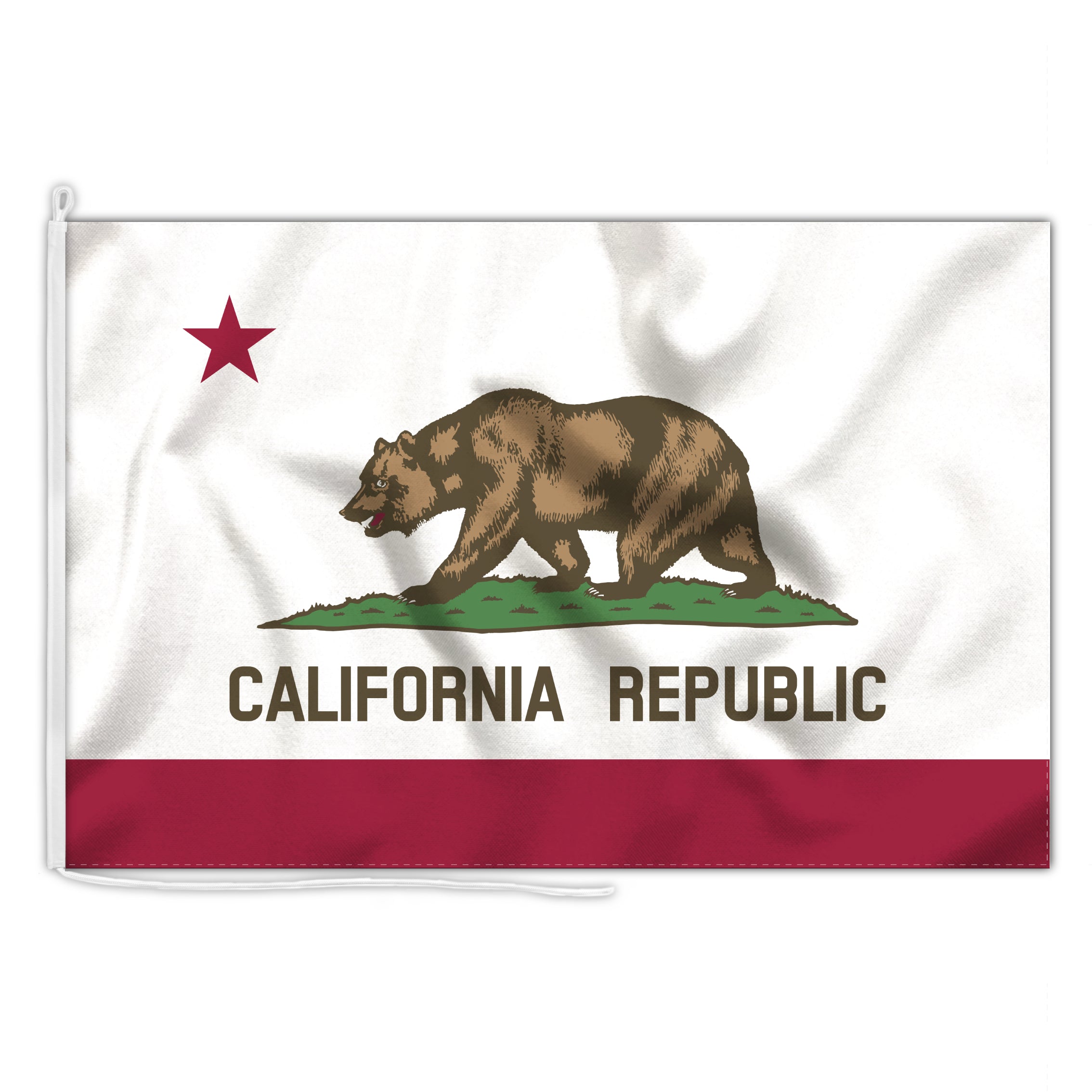 Bandiera dello stato della California, bandiera della California sfondo trasparente Foto stock Bandiera dello stato della California, bandiera della California sfondo trasparente Foto stock